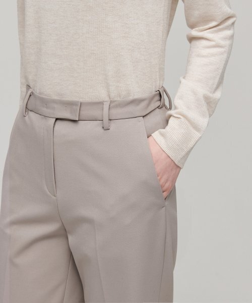 MUSINSA STANDARD WOMAN（ムシンサスタンダードウーマン）の「ウィメンズヘビーウェイト裏起毛ストレートヒドゥンバンディングスラックス[ライトベージュ]（スラックス・レディース・その他・28/32/30/31/24/25/27）」の4枚目の写真