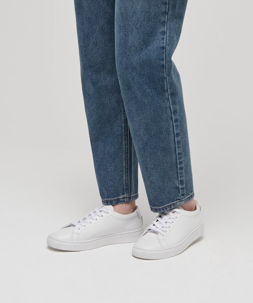 MUSINSA STANDARD WOMAN（ムシンサスタンダードウーマン）の「レディースママフィットデニムパンツ【ミディアムインディゴ】（デニムパンツ・レディース・その他・24/25/26）」の7枚目の写真