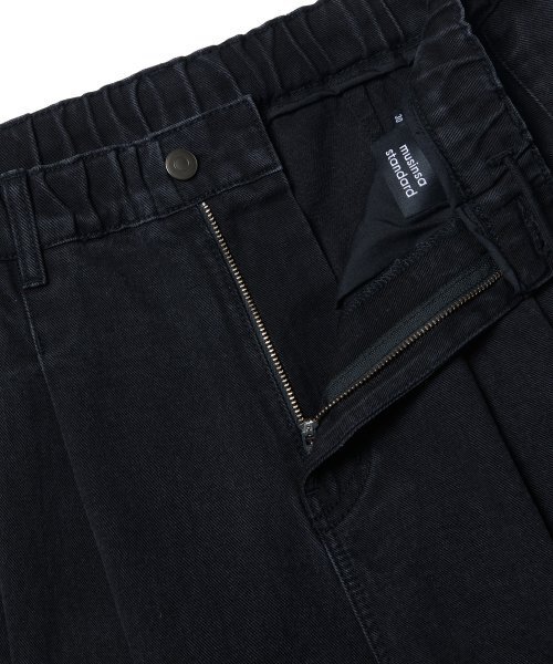 MUSINSA STANDARD（ムシンサスタンダード）の「デニムワイドバルーンパンツ[ウォッシュドブラック]（デニムパンツ・メンズ・その他・38/36/34/32/30/26/28）」の4枚目の写真