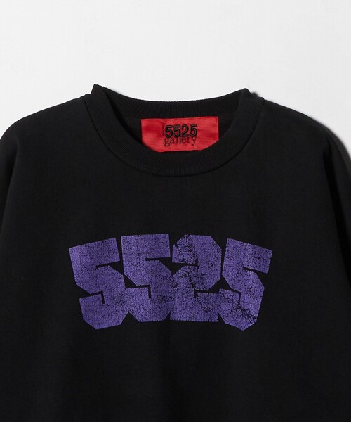 5525Gallery（ゴーゴーニーゴーギャラリー）の「【別注】 ＜5525gallery＞5525 ロゴ プリント スウェット（Tシャツ/カットソー・メンズ・ブラック/グレー系・L/M）」の10枚目の写真