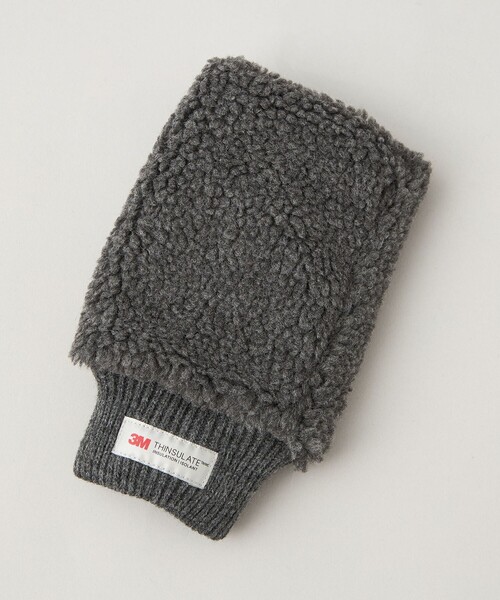 coen（コーエン）の「【ギフトにおすすめ】フィンガーレスボアグローブ（手袋・メンズ・ダークグレー/オフホワイト/ブラウン系・FREE）」の4枚目の写真