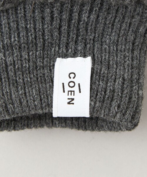 coen（コーエン）の「【ギフトにおすすめ】フィンガーレスボアグローブ（手袋・メンズ・ダークグレー/オフホワイト/ブラウン系・FREE）」の8枚目の写真