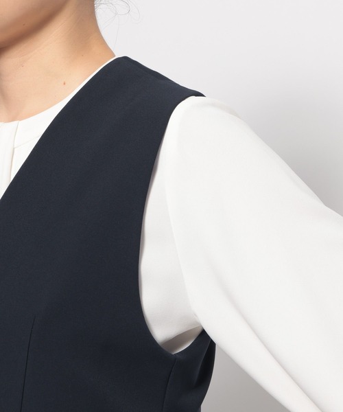 LOWRYS FARM（ローリーズファーム）の「ｄａｙｍｅオールインワン 628648（つなぎ/オールインワン・レディース・アイボリー/ネイビー・MEDIUM/LARGE）」の18枚目の写真