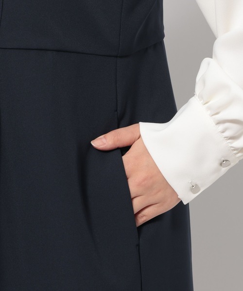 LOWRYS FARM（ローリーズファーム）の「ｄａｙｍｅオールインワン 628648（つなぎ/オールインワン・レディース・アイボリー/ネイビー・MEDIUM/LARGE）」の19枚目の写真