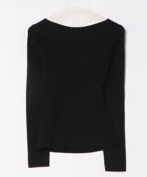 LAULEN(ローレン)の「back twist rib knit tops /バックツイストリブニットトップス(ニット/セーター・レディース・ピンク/ブラック・FREE)」の19枚目の写真