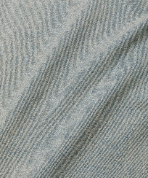 beautiful people（ビューティフルピープル）の「selvedge denim o/d  no shoulder blouson（デニムジャケット・レディース・サックスブルー/ベージュ・38/36）」の5枚目の写真
