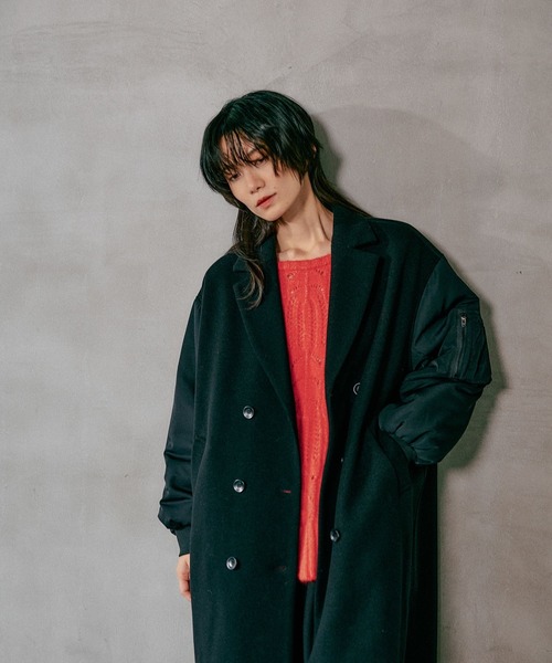 セール】ドッキングロングコート 606787（その他アウター）｜LEPSIM