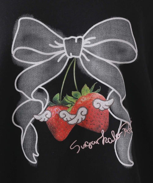 repipi armario(レピピ アルマリオ)の「【ニコラコラボ】レースルーズチュニックスウェット(Tシャツ/カットソー・キッズ・アイボリー/ブラック/グレー・LARGE/MEDIUM/SMALL)」の18枚目の写真