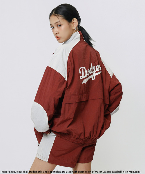 BACK TO THE FIELD（バック トゥー ザ フィールド）の「【MLB】ナイロントラックセットアップ（パーカー・レディース・ブラック/ブラウン/レッド・FREE）」の7枚目の写真