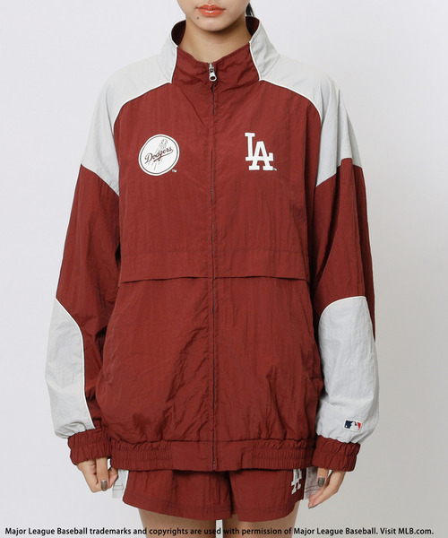 BACK TO THE FIELD（バック トゥー ザ フィールド）の「【MLB】ナイロントラックセットアップ（パーカー・レディース・ブラック/ブラウン/レッド・FREE）」の10枚目の写真