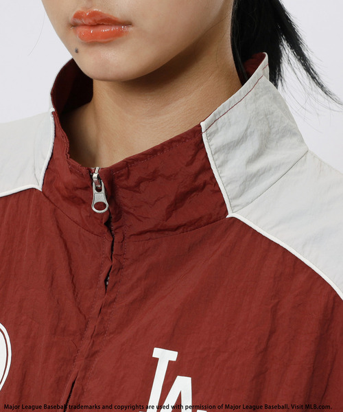 BACK TO THE FIELD（バック トゥー ザ フィールド）の「【MLB】ナイロントラックセットアップ（パーカー・レディース・ブラック/ブラウン/レッド・FREE）」の13枚目の写真