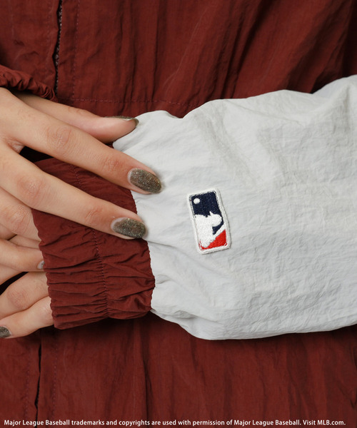 BACK TO THE FIELD（バック トゥー ザ フィールド）の「【MLB】ナイロントラックセットアップ（パーカー・レディース・ブラック/ブラウン/レッド・FREE）」の14枚目の写真