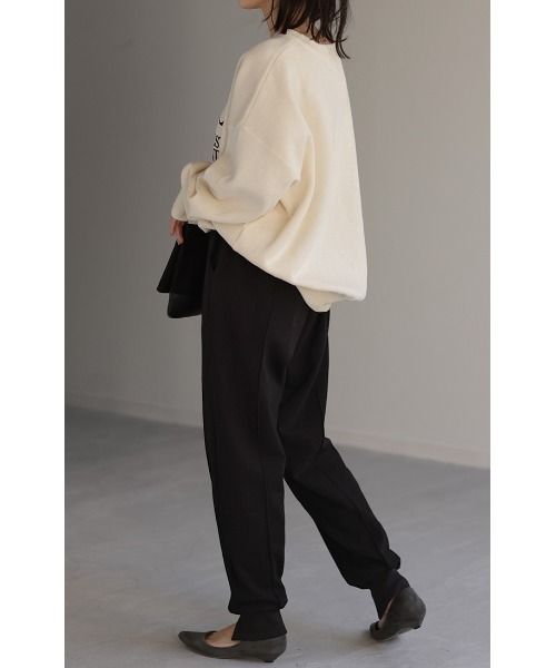 HUG.U（ハグユー）の「暖か裏ボア ジョガーパンツ（スウェットパンツ・レディース・カーキ/ブラック/グレー・M/L）」の15枚目の写真