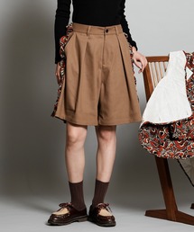 <moyan ecri>サイドフリルミドルパンツ SIDE FRILL MIDDLE PANTS