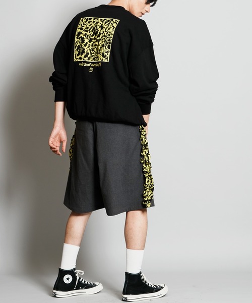 moyan ecri(モヤン エクリ)の「<moyan ecri>サイドフリルミドルパンツ SIDE FRILL MIDDLE PANTS(その他パンツ・メンズ・ブラウン/ダークブラウン/ベージュ/ダークグレー・L/M)」の5枚目の写真