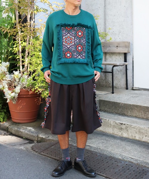 moyan ecri(モヤン エクリ)の「<moyan ecri>サイドフリルミドルパンツ SIDE FRILL MIDDLE PANTS(その他パンツ・メンズ・ブラウン/ダークブラウン/ベージュ/ダークグレー・L/M)」の11枚目の写真