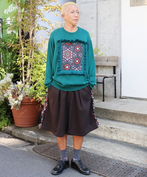 moyan ecri(モヤン エクリ)の「<moyan ecri>サイドフリルミドルパンツ SIDE FRILL MIDDLE PANTS(その他パンツ・メンズ・ブラウン/ダークブラウン/ベージュ/ダークグレー・L/M)」の12枚目の写真