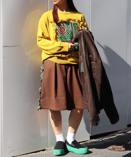 moyan ecri(モヤン エクリ)の「<moyan ecri>サイドフリルミドルパンツ SIDE FRILL MIDDLE PANTS(その他パンツ・メンズ・ブラウン/ダークブラウン/ベージュ/ダークグレー・L/M)」の17枚目の写真