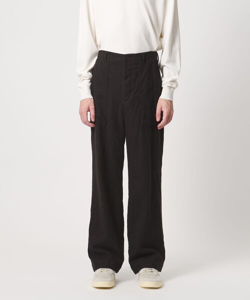 District（ディストリクト）の「＜District＞シュリンク サージ ベイカースラックス（スラックス・メンズ・ダークブラウン/ネイビー・L/S/M）」の7枚目の写真