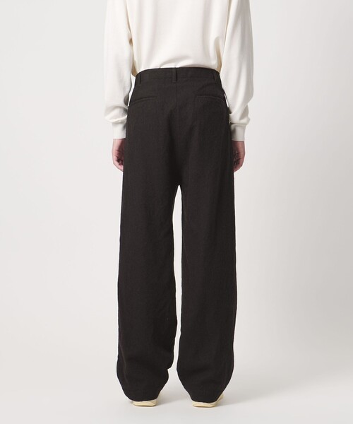 District（ディストリクト）の「＜District＞シュリンク サージ ベイカースラックス（スラックス・メンズ・ダークブラウン/ネイビー・L/S/M）」の9枚目の写真