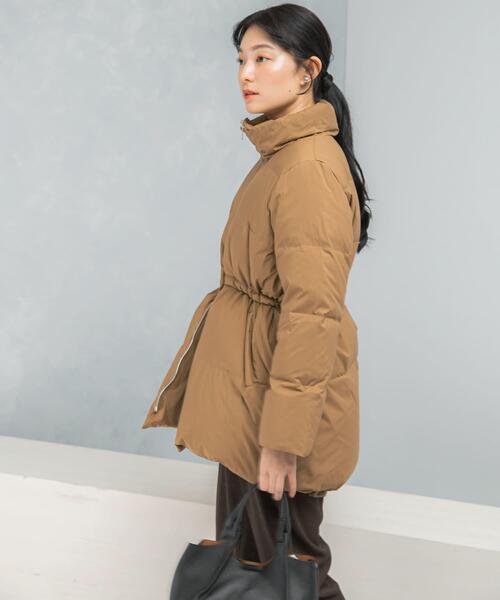 URBAN RESEARCH ROSSO WOMEN（アーバンリサーチ　ロッソ）の「LIMONTA撥水ミドルダウンコート（ダウンジャケット/コート・レディース・キャメル/ブラック・36/38）」の22枚目の写真