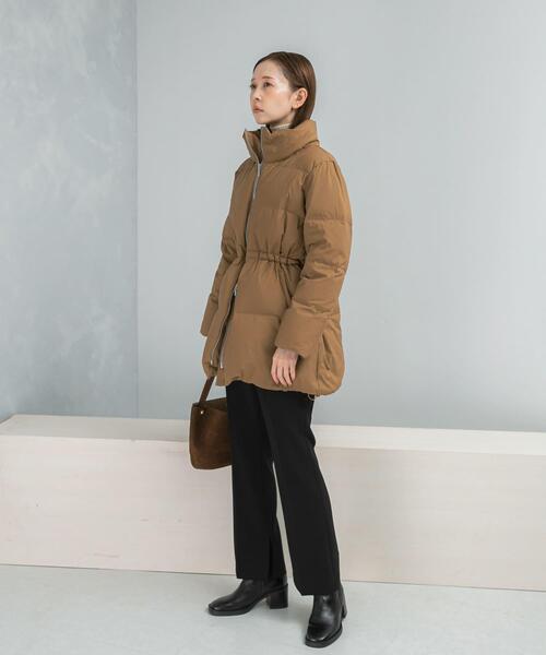 URBAN RESEARCH ROSSO WOMEN(アーバンリサーチ ロッソ)の「LIMONTA撥水ミドルダウンコート(ダウンジャケット/コート・レディース・キャメル/ブラック・36/38)」の8枚目の写真