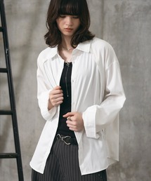 【ZOZO限定】 カーブパターン 長袖 切り替えシャツ メンズ レディース ユニセックス