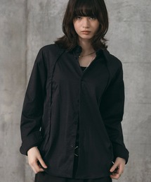 【ZOZO限定】 カーブパターン 長袖 切り替えシャツ メンズ レディース ユニセックス