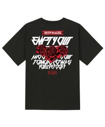 KTB0006 ローズ半袖Tシャツ - ブラック