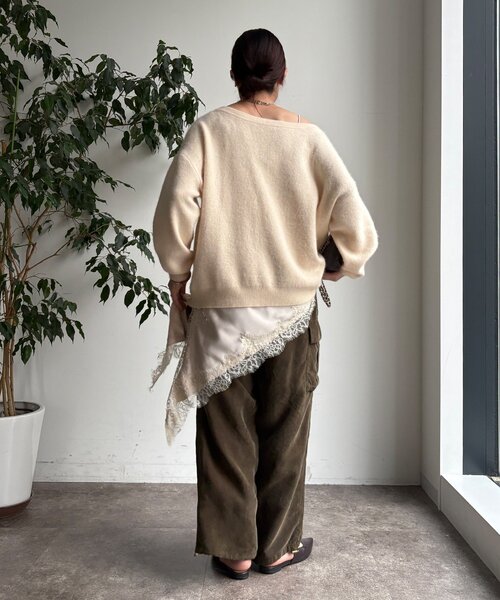 DouDou（ドゥドゥ）の「キュプラカーゴパンツ（その他パンツ・レディース・ピンク/カーキ・FREE/TM）」の7枚目の写真