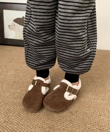 aimoha（アイモハ）の「【aimoha-KIDS-】キッズ　ボアクロッグシューズ (AW)（モカシン/デッキシューズ）」