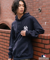 MLB（メジャーリーグベースボール）の「【MLB/メジャーリーグベースボール】裏起毛 バックロゴ フーディー プルオーバーパーカー（パーカー・レディース）」