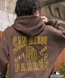 LB/S （エルビーエス）の「【MLB/メジャーリーグベースボール】裏起毛 バックロゴ フーディー プルオーバーパーカー（パーカー）」