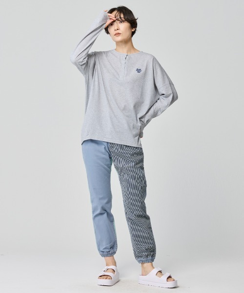 KRIFF MAYER Lady's Collection（クリフメイヤーレディースコレクション）の「【紫外線対策】UVカットさらコクーンロンT（Tシャツ/カットソー・レディース・ブルー/グレー/ライム/ブラック・MEDIUM/LARGE）」の7枚目の写真