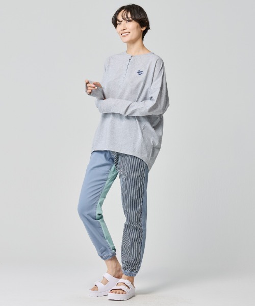KRIFF MAYER Lady's Collection（クリフメイヤーレディースコレクション）の「【紫外線対策】UVカットさらコクーンロンT（Tシャツ/カットソー・レディース・ブルー/グレー/ライム/ブラック・MEDIUM/LARGE）」の8枚目の写真