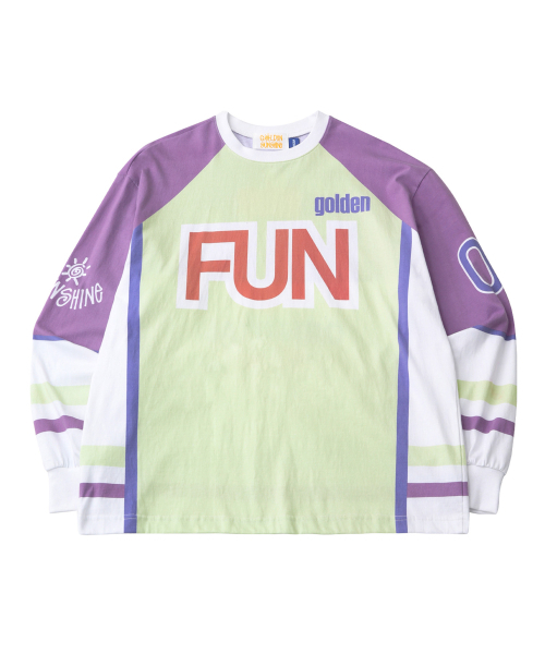 GOLDEN SNSHINE（ゴールデン サンシャイン）の「Signature artwork long sleeve_Light Green（Tシャツ/カットソー・レディース・その他・MEDIUM/LARGE）」の2枚目の写真