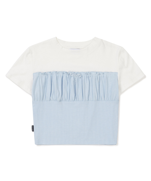 ZEROPLANET（ゼロプラネット）の「ララリボンシャーリングトップ [ブルー]（Tシャツ/カットソー・レディース・その他・MEDIUM/SMALL）」の3枚目の写真