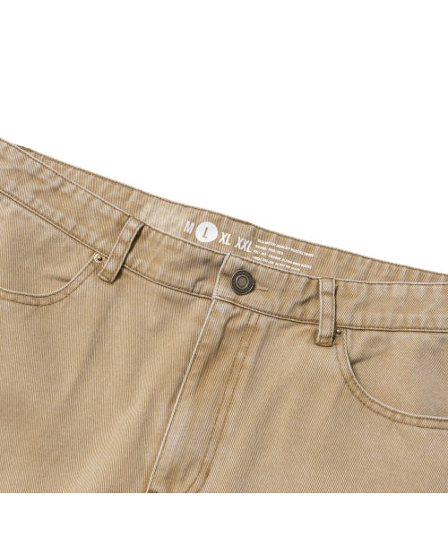 EXTRAORDINARY(エクストラオーディナリー)の「PIGMENT WASHING DOUBLE KNEE SHORTS BEIGE(その他パンツ・メンズ・その他・X-LARGE/LARGE/MEDIUM)」の4枚目の写真