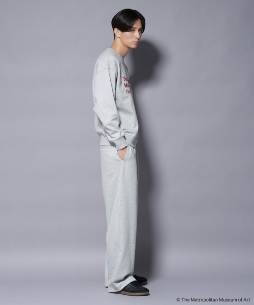 NANO universe（ナノユニバース）の「「The Met」 リーガルネーム刺繍 スウェット（スウェット・メンズ・グレー/ホワイト・L/M）」の15枚目の写真