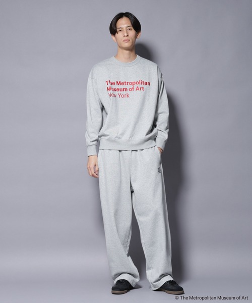 NANO universe（ナノユニバース）の「「The Met」 リーガルネーム刺繍 スウェット（スウェット・メンズ・グレー/ホワイト・L/M）」の13枚目の写真