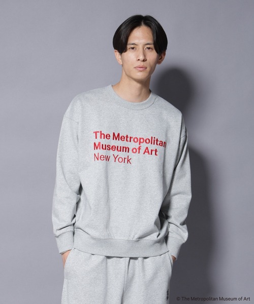 NANO universe（ナノユニバース）の「「The Met」 リーガルネーム刺繍 スウェット（スウェット・メンズ・グレー/ホワイト・L/M）」の10枚目の写真