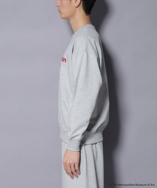NANO universe（ナノユニバース）の「「The Met」 リーガルネーム刺繍 スウェット（スウェット・メンズ・グレー/ホワイト・L/M）」の17枚目の写真