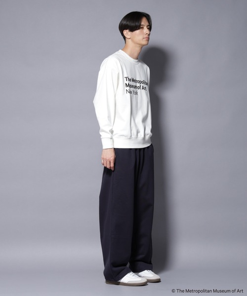 NANO universe（ナノユニバース）の「「The Met」 リーガルネーム刺繍 スウェット（スウェット・メンズ・グレー/ホワイト・L/M）」の8枚目の写真