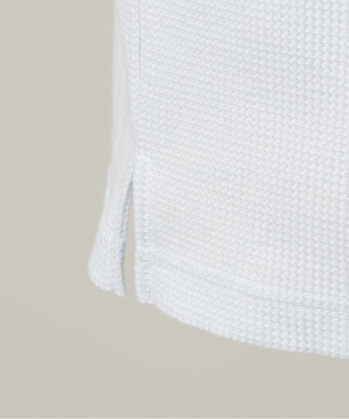 CASPER JOHN(キャスパージョン)の「Layered waffle tank top/レイヤードワッフルタンクトップ(タンクトップ・メンズ・ブラック/チャコールグレー/グレー/サックスブルー/ライトブルー/ピンク/ダークブラウン/ホワイト・LARGE/MEDIUM/SMALL/X-SMALL)」の14枚目の写真