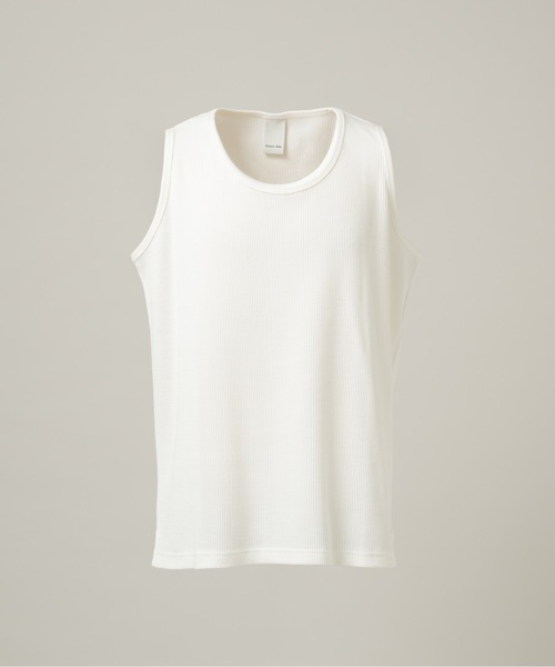 CASPER JOHN(キャスパージョン)の「Layered waffle tank top/レイヤードワッフルタンクトップ(タンクトップ・メンズ・ブラック/チャコールグレー/グレー/サックスブルー/ライトブルー/ピンク/ダークブラウン/ホワイト・LARGE/MEDIUM/SMALL/X-SMALL)」の22枚目の写真