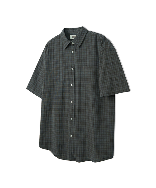 COSTUME O’CLOCK(コスチュームオクロック)の「クールチェックショートスリーブシャツ4COLOR COOSSH191(シャツ/ブラウス・レディース・カーキ/ネイビー/バーガンディー・LARGE/MEDIUM)」の1枚目の写真