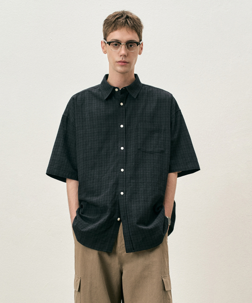 COSTUME O’CLOCK(コスチュームオクロック)の「クールチェックショートスリーブシャツ4COLOR COOSSH191(シャツ/ブラウス・レディース・カーキ/ネイビー/バーガンディー・LARGE/MEDIUM)」の9枚目の写真