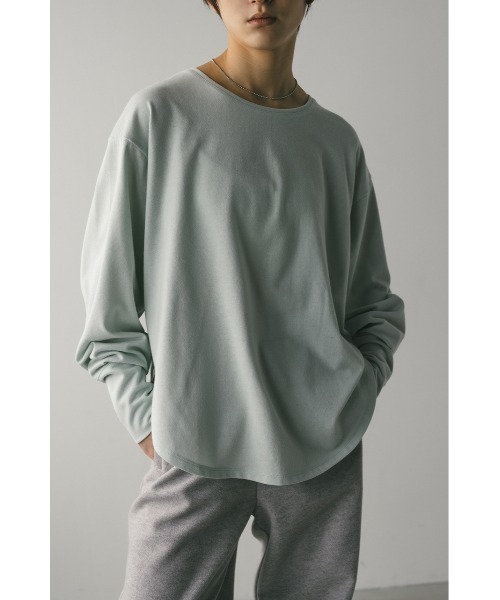 STYLEMIXER(スタイルミキサー)の「ルーズカットトップ(Tシャツ/カットソー・レディース・ブラック/サックスブルー/ホワイト・FREE)」の3枚目の写真