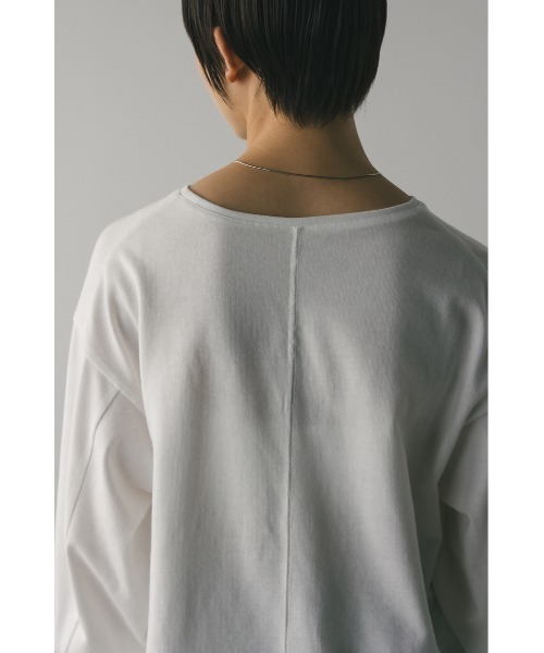 STYLEMIXER(スタイルミキサー)の「ルーズカットトップ(Tシャツ/カットソー・レディース・ブラック/サックスブルー/ホワイト・FREE)」の5枚目の写真