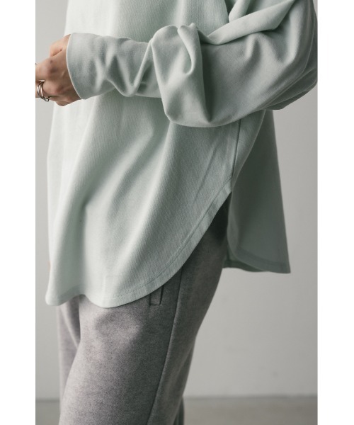 STYLEMIXER(スタイルミキサー)の「ルーズカットトップ(Tシャツ/カットソー・レディース・ブラック/サックスブルー/ホワイト・FREE)」の21枚目の写真